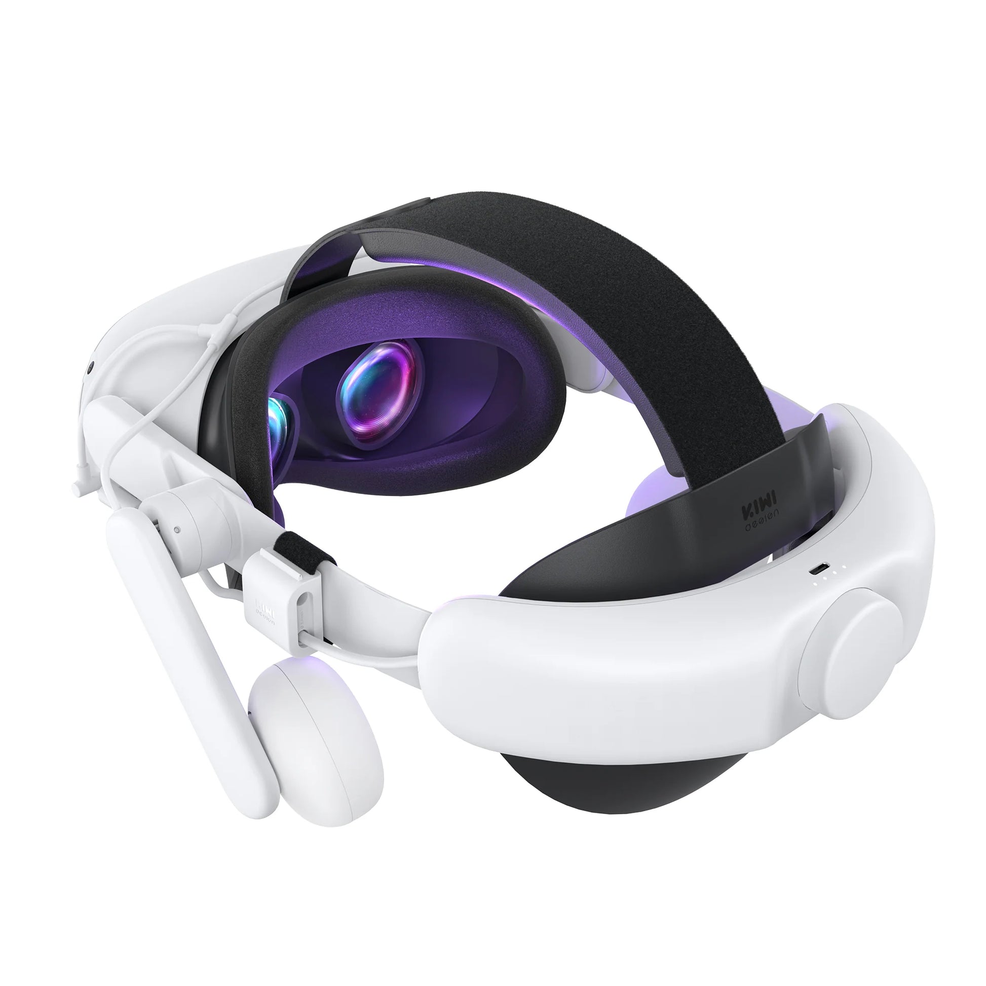 Kiwi Design Comfort Battery Audio Head Strap Compatible with Quest 2