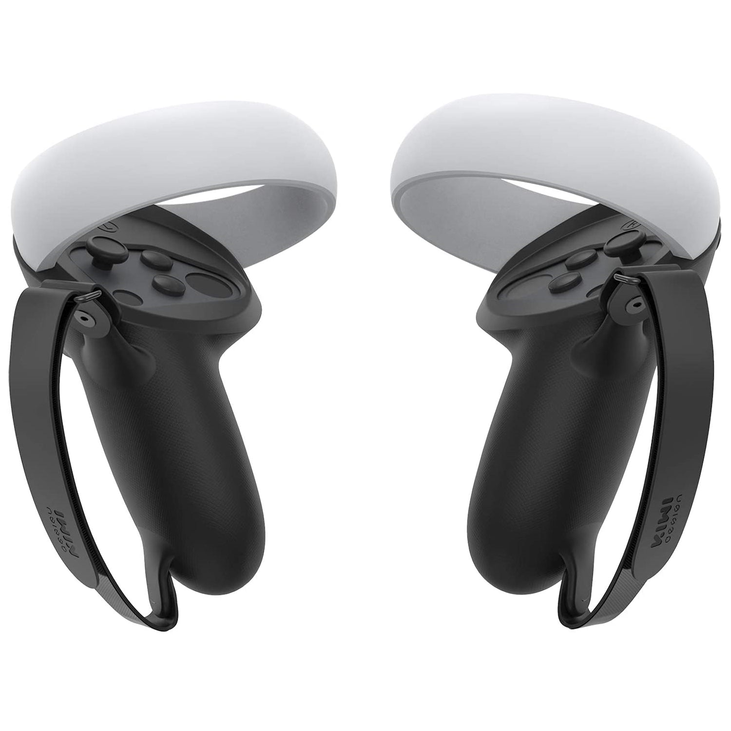 Kiwi Design Knuckle Grips Cover Compatible with Quest 2 Accessories Black
