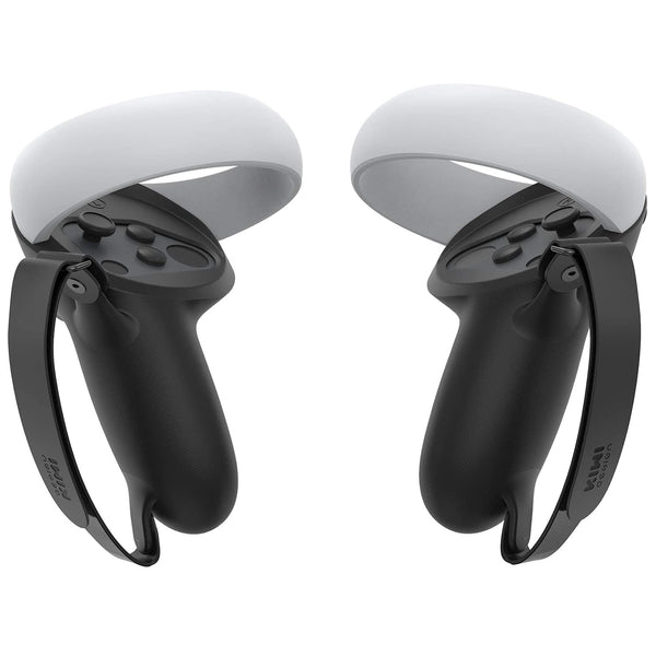 Kiwi Design Knuckle Grips Cover Compatible with Quest 2 Accessories Black