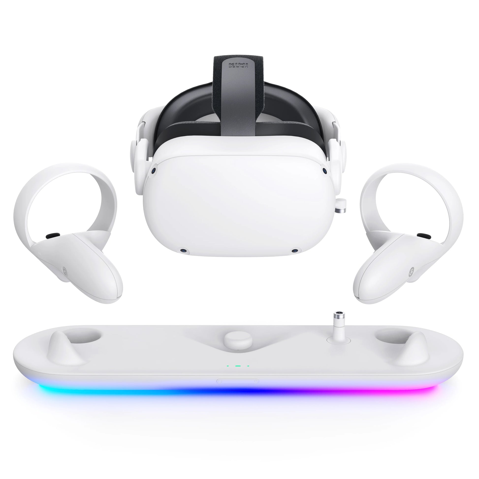 Kiwi Design RGB Charging Dock Compatible with Oculus Quest 2