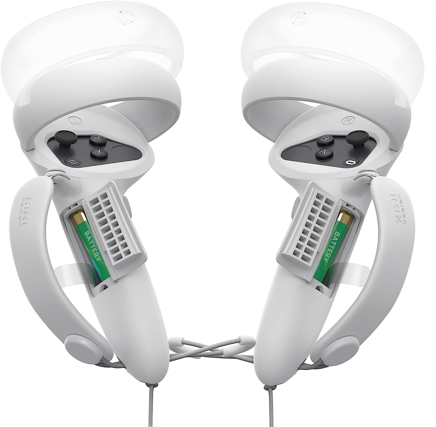 Kiwi Design Extended Controller Grips Compatible with Quest 2 White