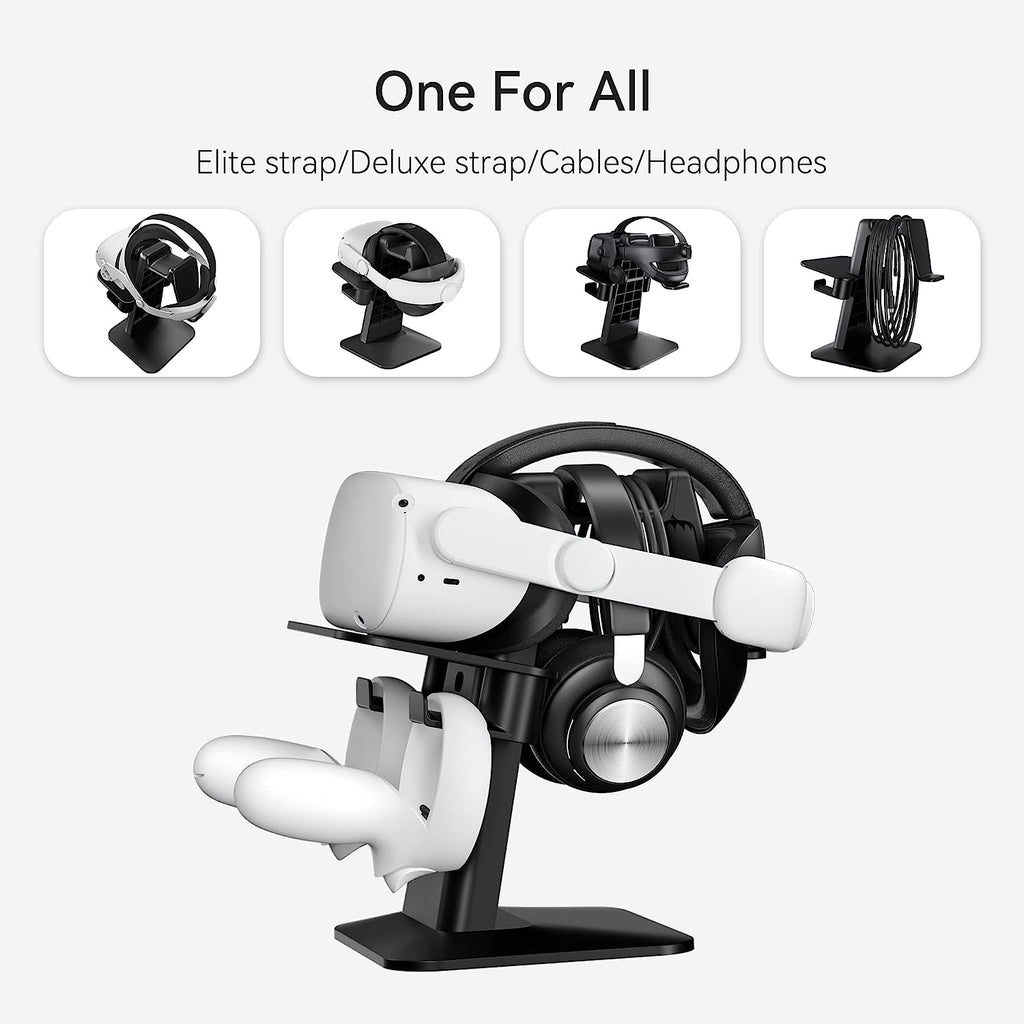 Kiwi Design VR Stand Compatible with Quest 2/Quest 1 Black