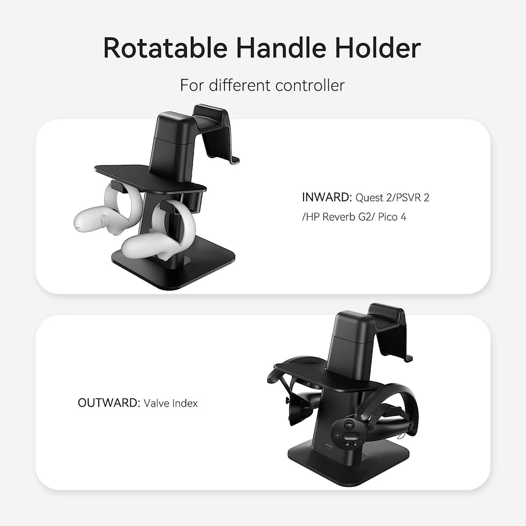 Kiwi Design VR Stand Compatible with Quest 2/Quest 1 Black