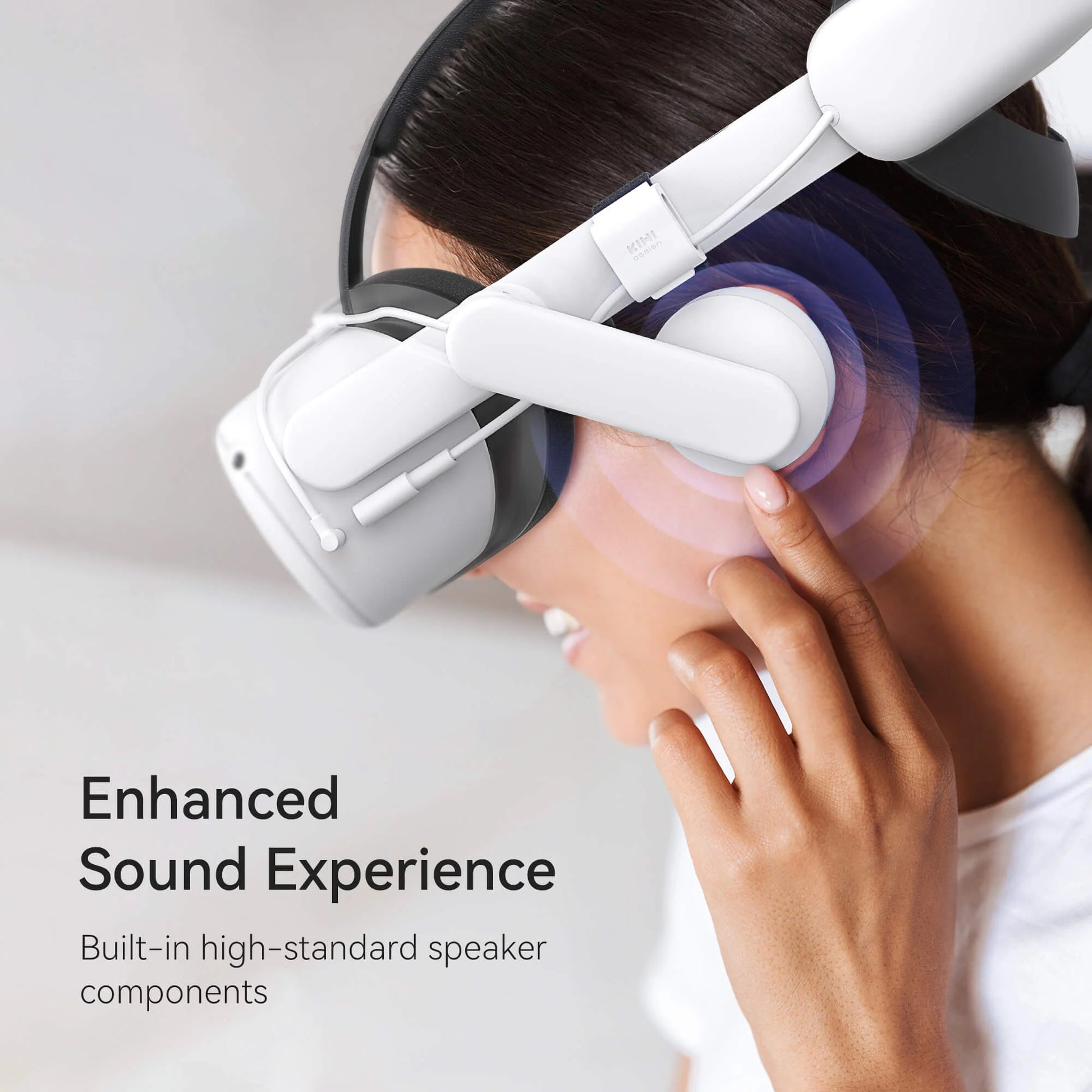 Kiwi Design Comfort Battery Audio Head Strap Compatible with Quest 2