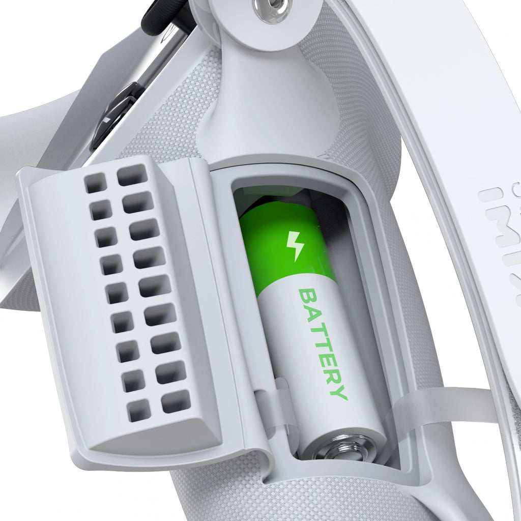 Kiwi Design Knuckle Grips Cover with Battery Opening Compatible with Quest 2 White