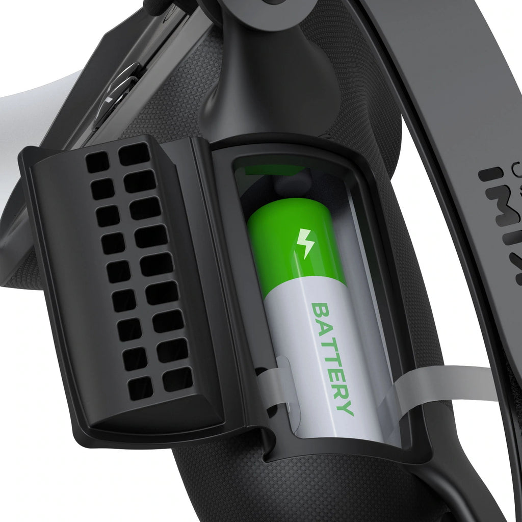 Kiwi Design Knuckle Grips Cover with Battery Opening Compatible with Quest 2 Black