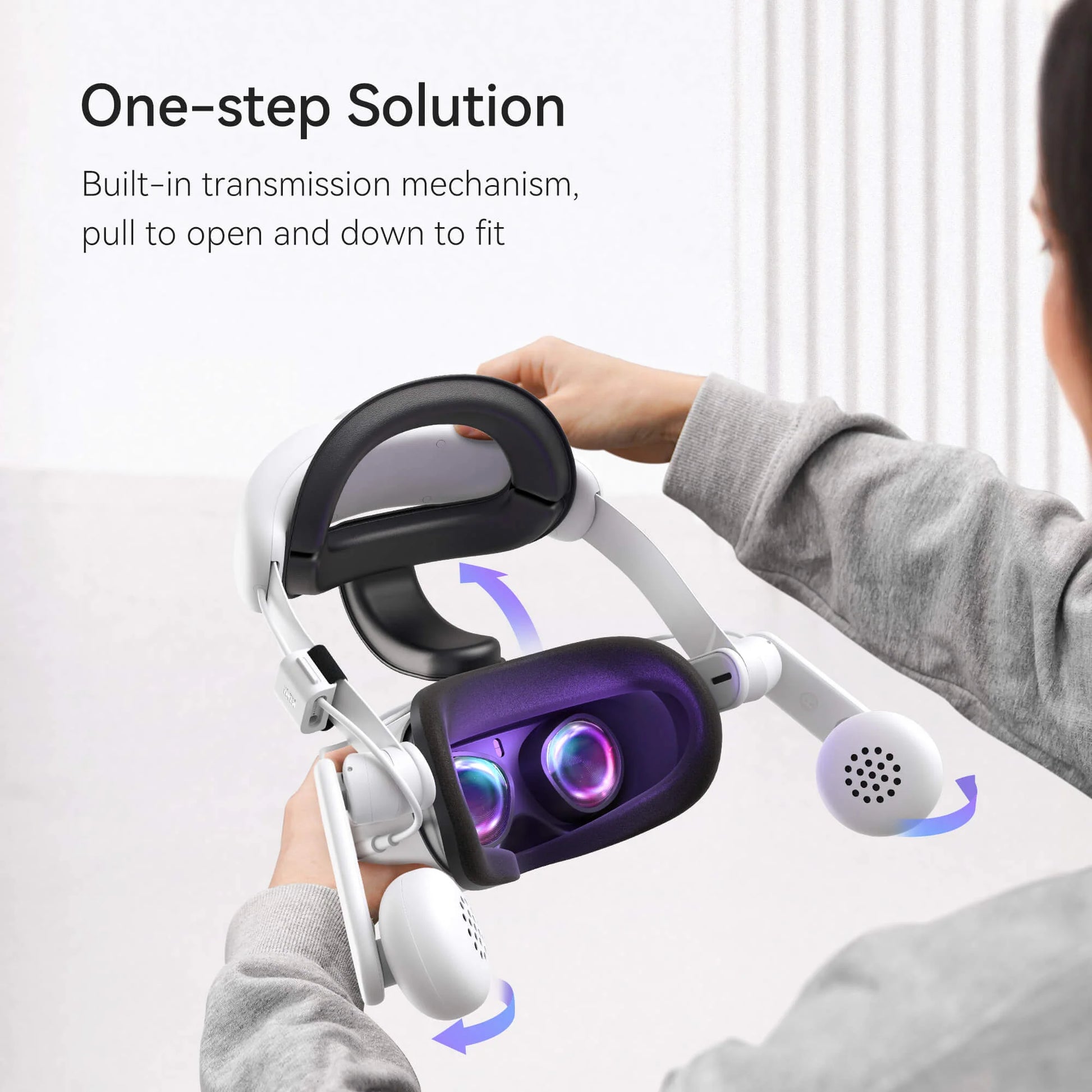 Kiwi Design Comfort Battery Audio Head Strap Compatible with Quest 2