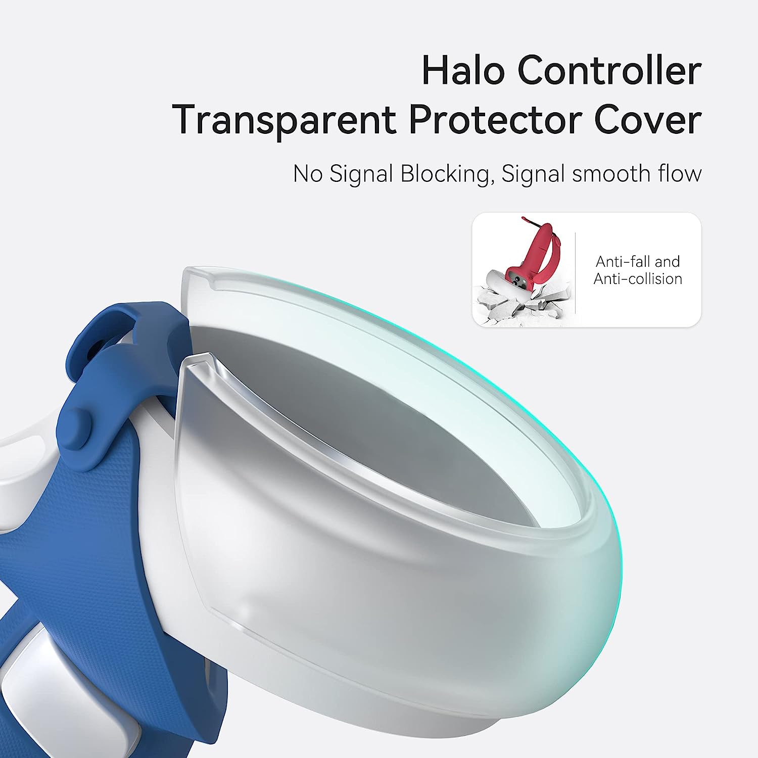 Kiwi Design Extended Controller Grips Compatible with Quest 2 Red/Blue