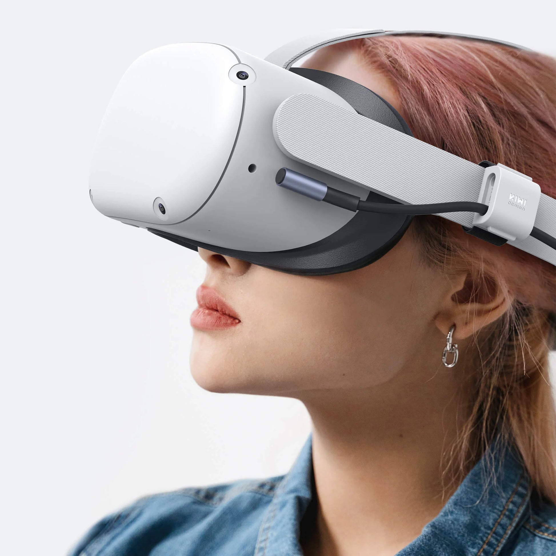 Kiwi Design Link Cable 16FT Compatible with Quest 2, with Cable Clip Accessories