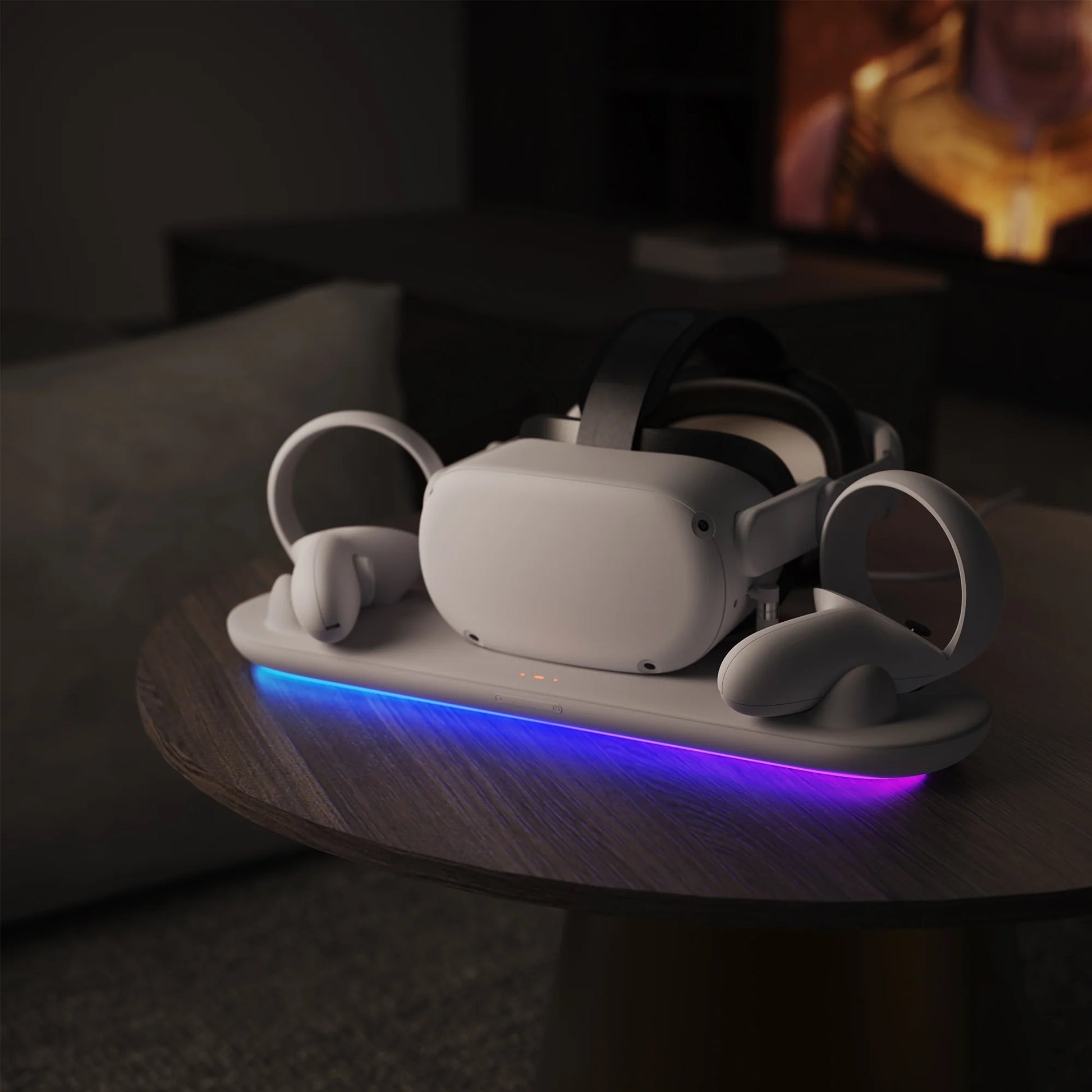 Kiwi Design RGB Charging Dock Compatible with Oculus Quest 2