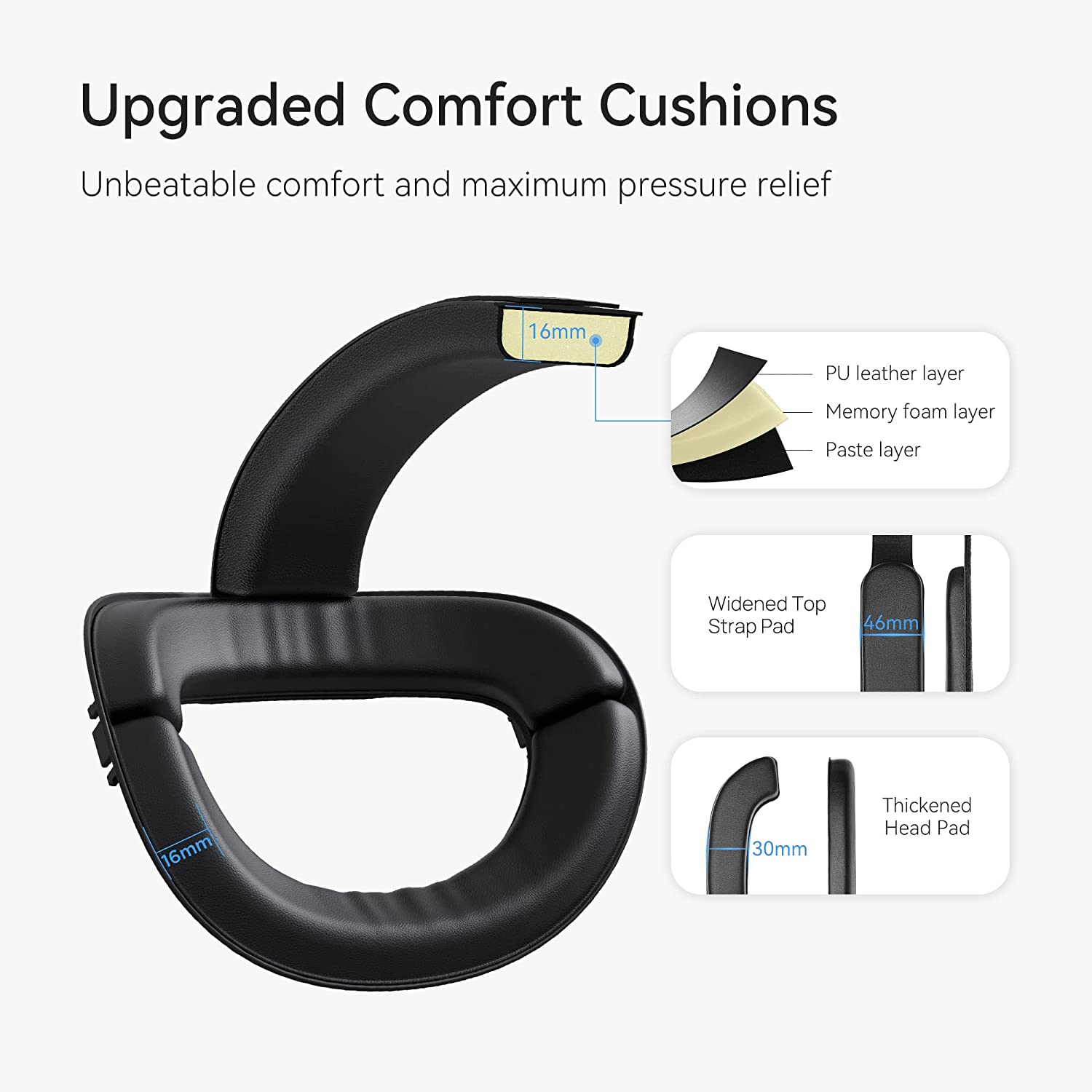 Kiwi Design Comfort Head Strap Compatible with Quest 2