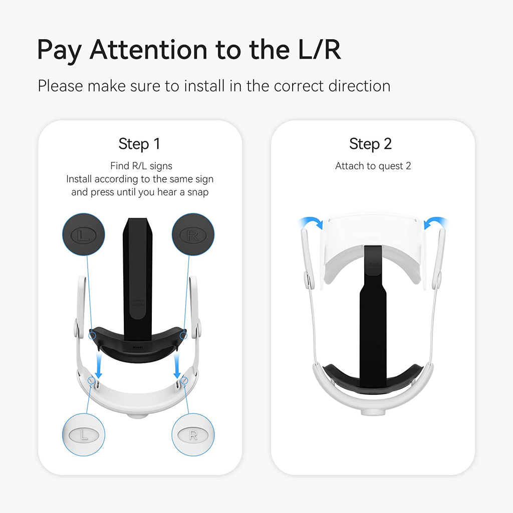 Kiwi Design Comfort Head Strap Compatible with Quest 2
