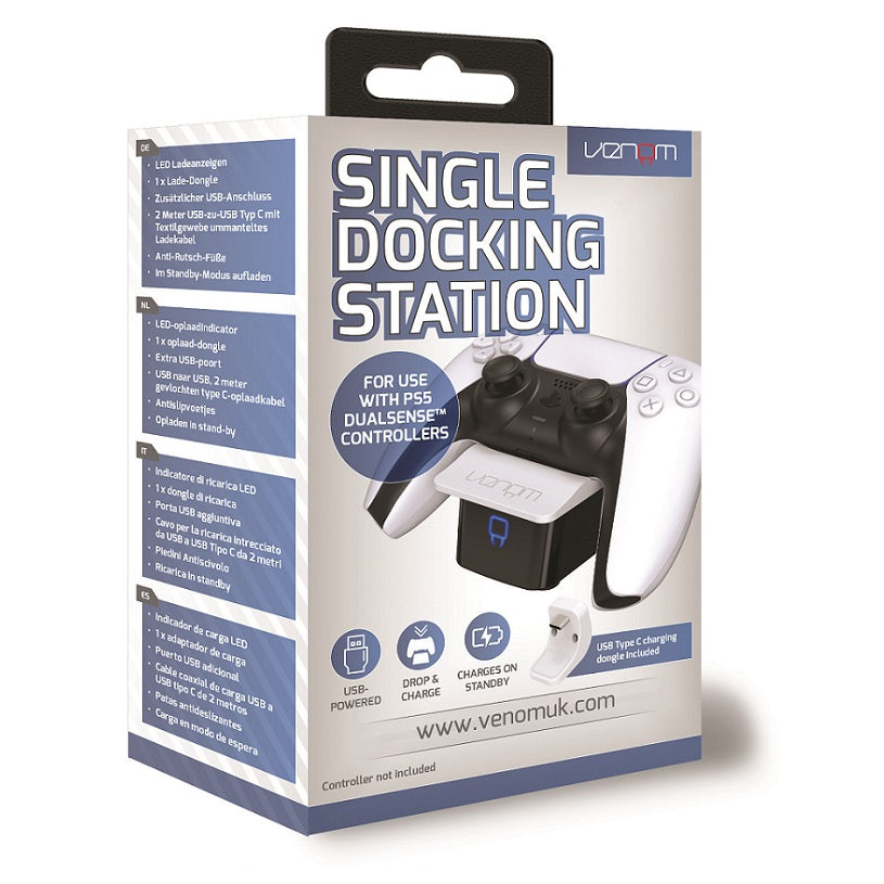 Venom PS5 Controller Charger Docking Station - White - VS5000