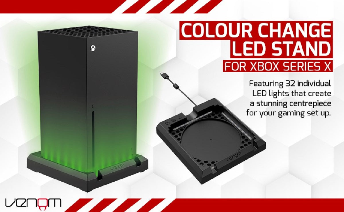 Venom Multi-Colour LED Light-up Console Stand (Xbox Series X)