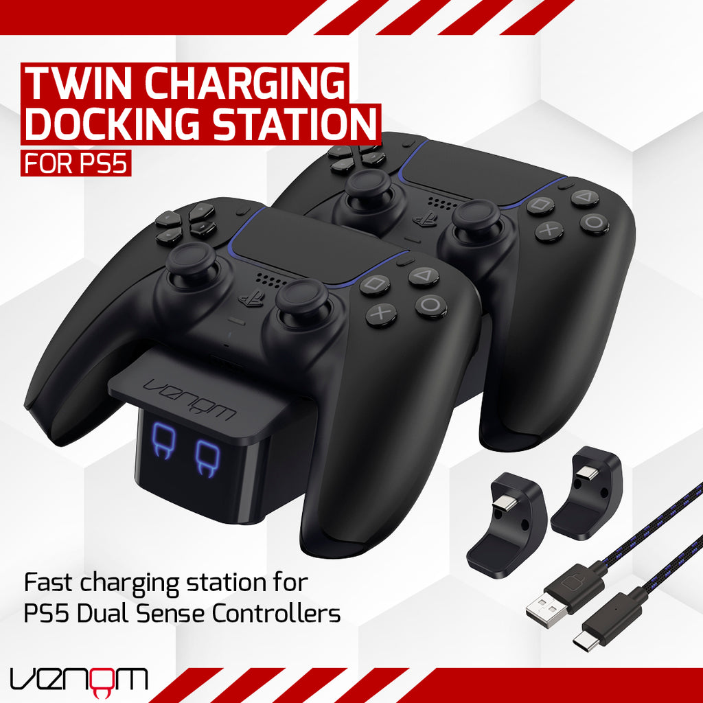 Venom PS5 Controller Twin Docking Station - Black VS5007