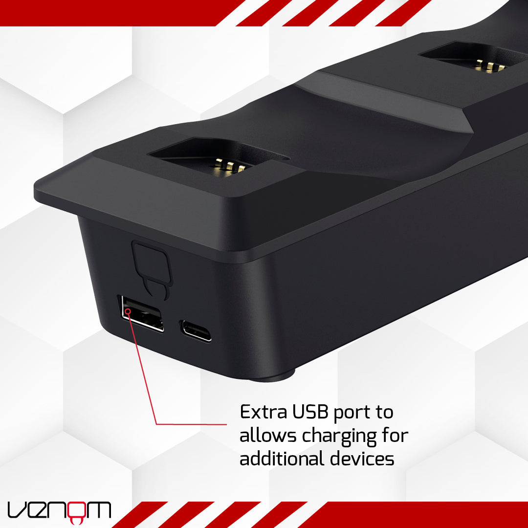 Venom PS5 Controller Twin Docking Station - Black VS5007