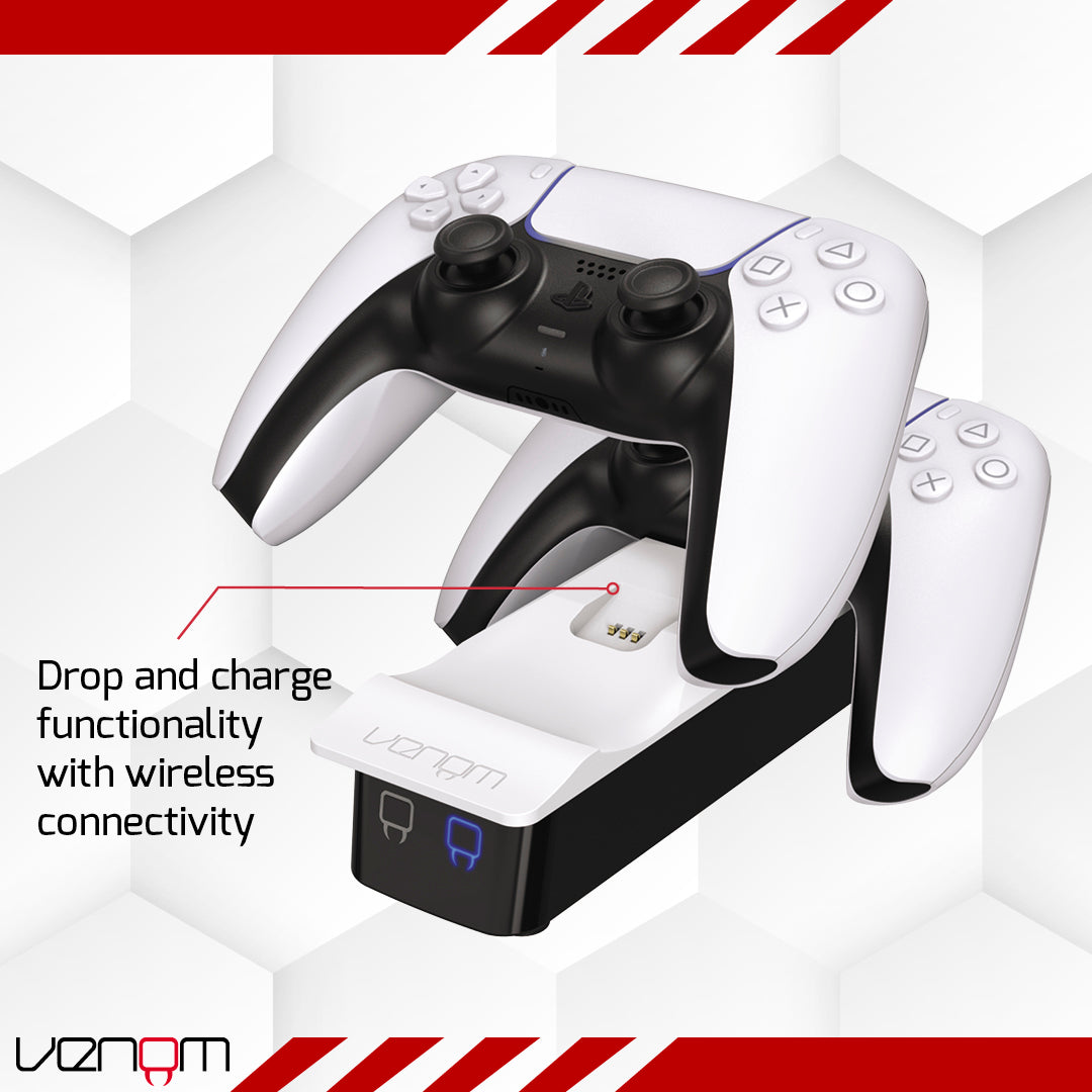 Venom PS5 Controller Twin Docking Station - White VS5001