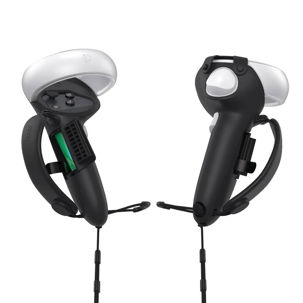 Kiwi Design Extended Controller Grips Compatible with Quest 2 Black