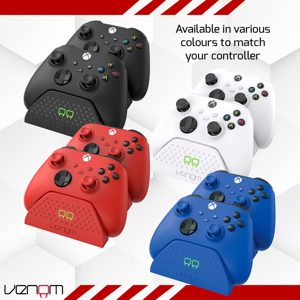 Venom Twin Charging Dock with 2 x Rechargeable Battery Packs - Black (Xbox)
