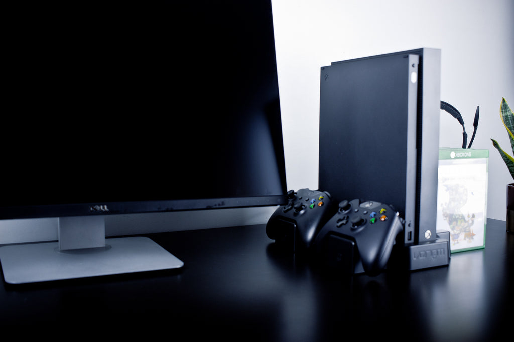 Venom Vertical Stand Compatible with Xbox One, Xbox One S, Dual Controller Vertical Charging Docking Station for Xbox One, Xbox One S, Special Edition and Elite Controllers with Batteries