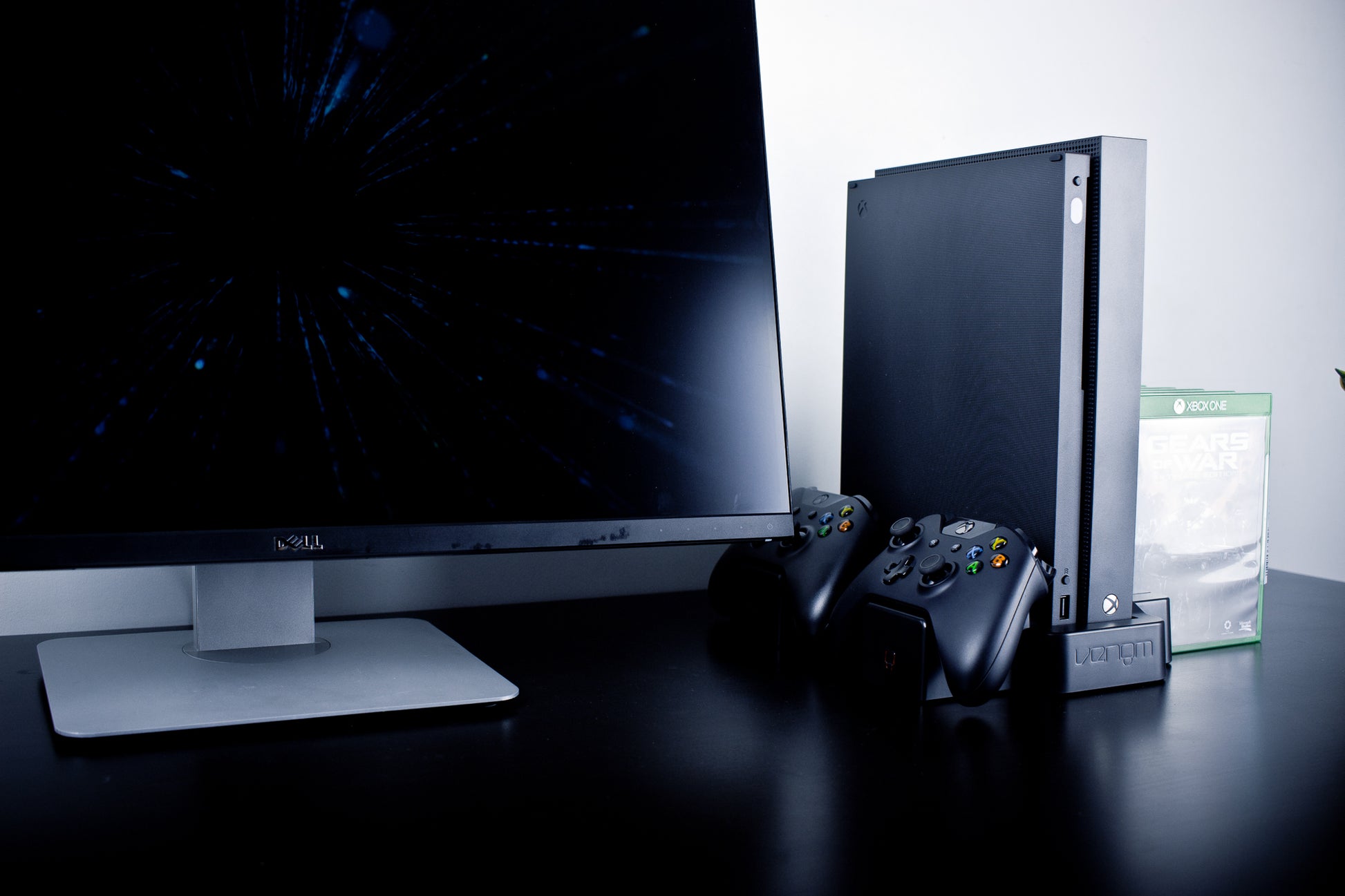 Venom Vertical Stand Compatible with Xbox One, Xbox One S, Dual Controller Vertical Charging Docking Station for Xbox One, Xbox One S, Special Edition and Elite Controllers with Batteries