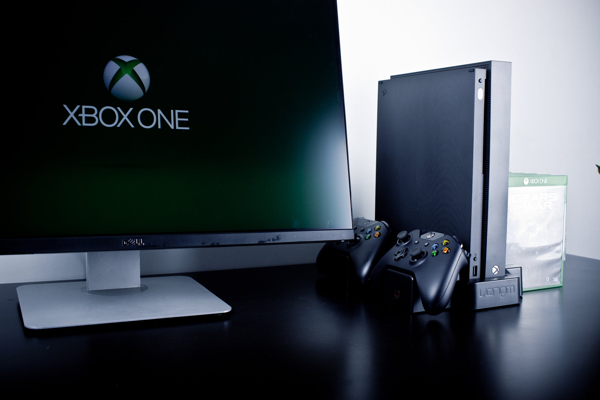 Venom Vertical Stand Compatible with Xbox One, Xbox One S, Dual Controller Vertical Charging Docking Station for Xbox One, Xbox One S, Special Edition and Elite Controllers with Batteries