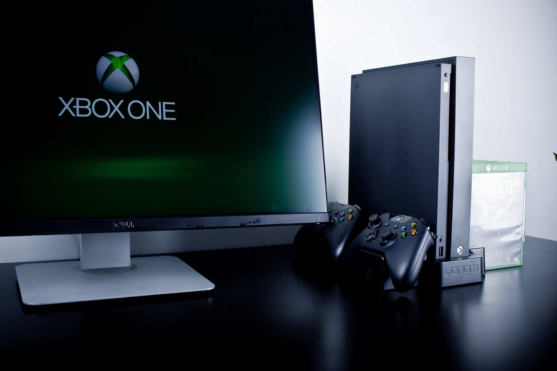 Venom Vertical Stand Compatible with Xbox One, Xbox One S, Dual Controller Vertical Charging Docking Station for Xbox One, Xbox One S, Special Edition and Elite Controllers with Batteries