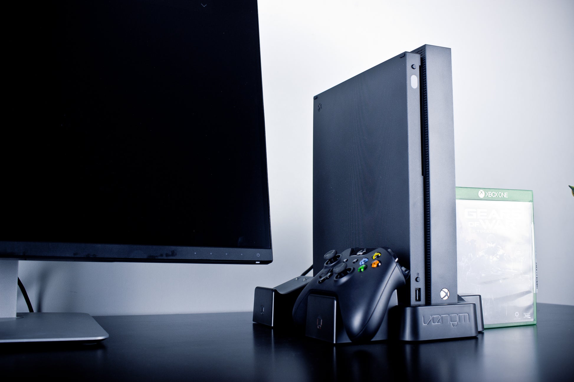 Venom Vertical Stand Compatible with Xbox One, Xbox One S, Dual Controller Vertical Charging Docking Station for Xbox One, Xbox One S, Special Edition and Elite Controllers with Batteries