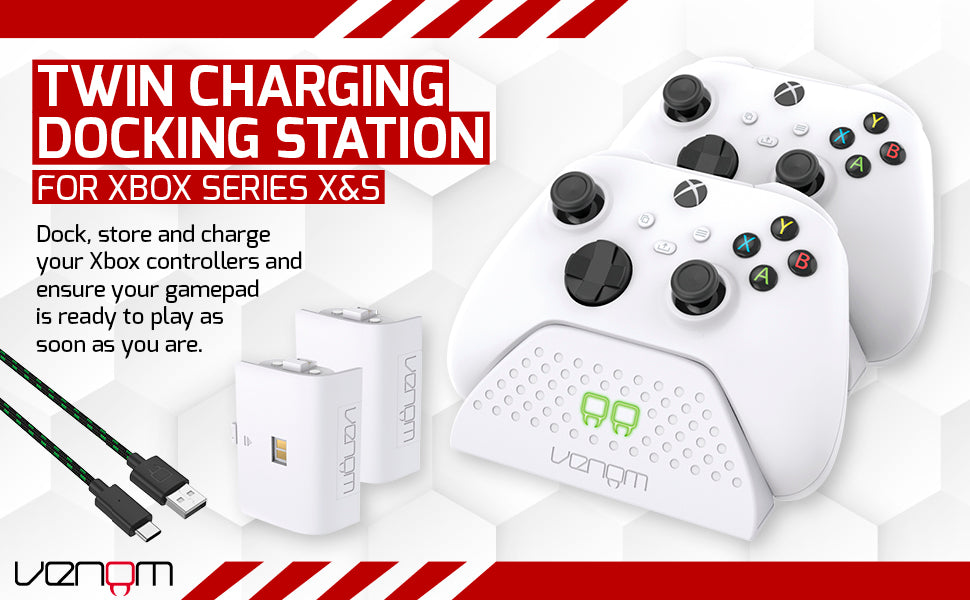 Venom Xbox Charging Dock with Rechargeable Battery Packs for Series X / S / One