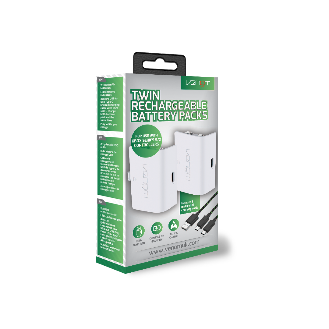 Rechargeable Battery Twin Pack - White (Xbox Series X & S / Xbox One)