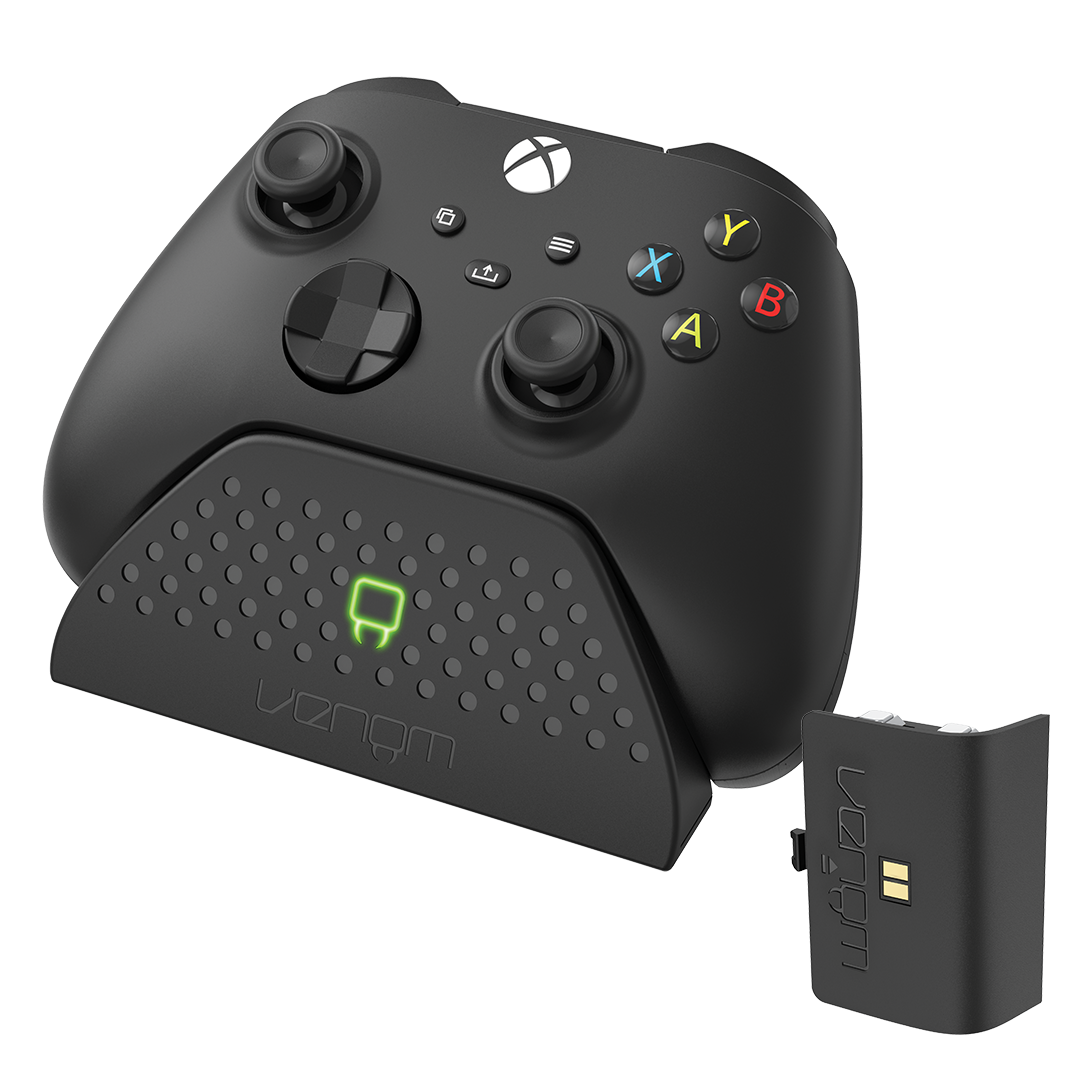 Venom Charging Dock with Rechargeable Battery Pack - Black (Xbox Series X/S)