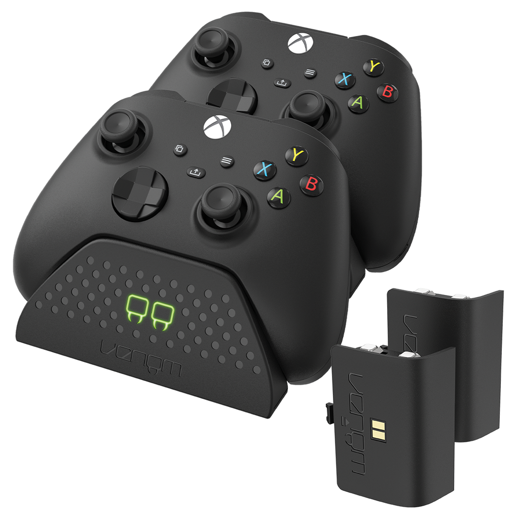 Venom Twin Charging Dock with 2 x Rechargeable Battery Packs - Black (Xbox)