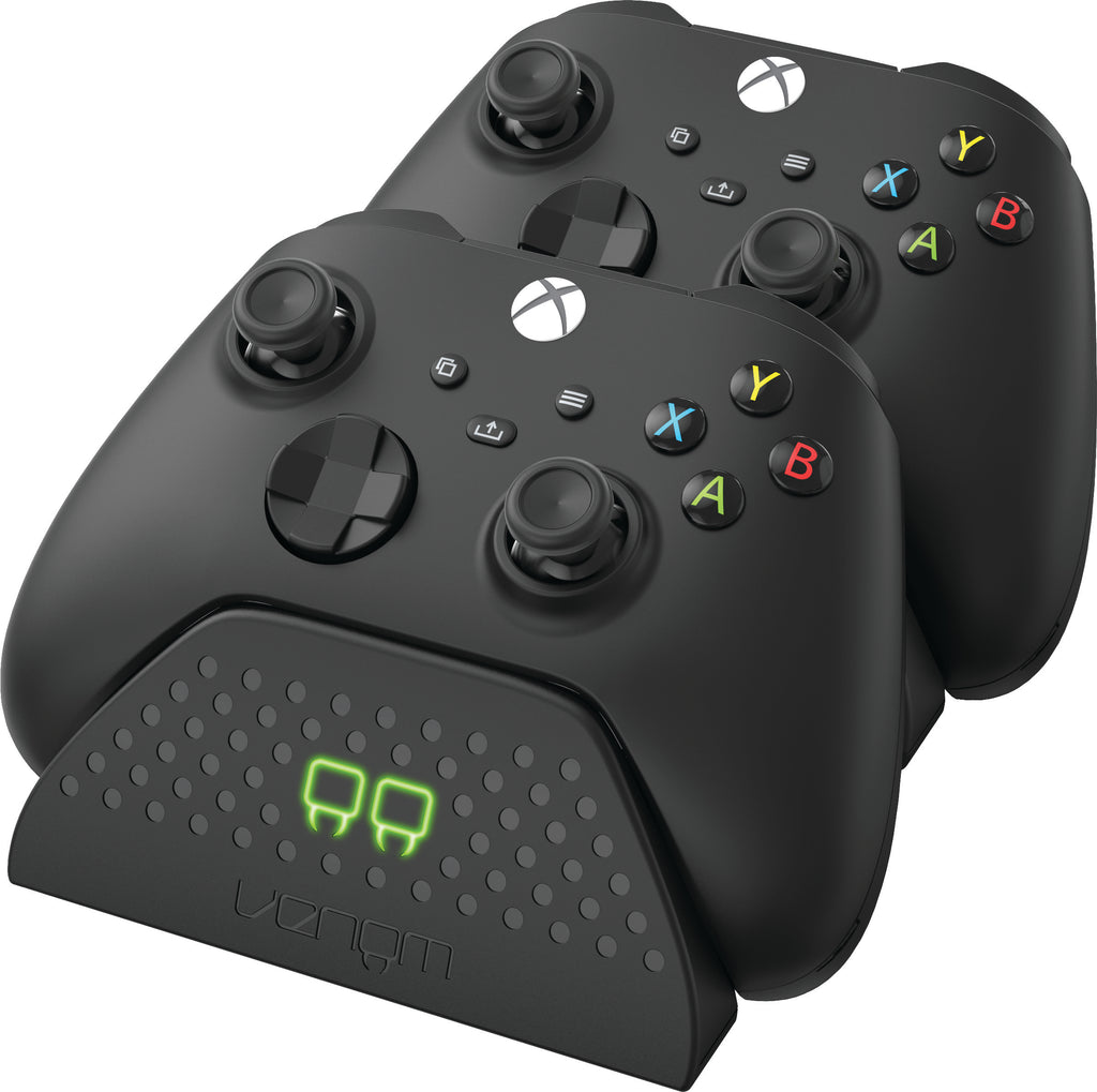 Venom Twin Charging Dock with 2 x Rechargeable Battery Packs - Black (Xbox)