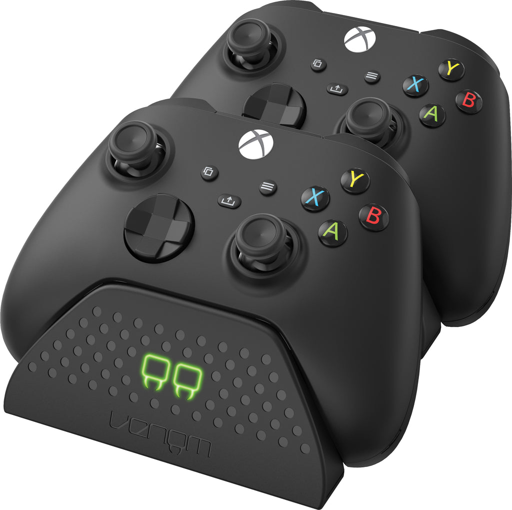Venom Twin Charging Dock with 2 x Rechargeable Battery Packs - Black (Xbox)