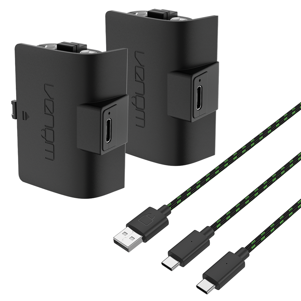Venom High Capacity 1100mAh Rechargeable Battery Twin Pack - Black (Xbox X/S)
