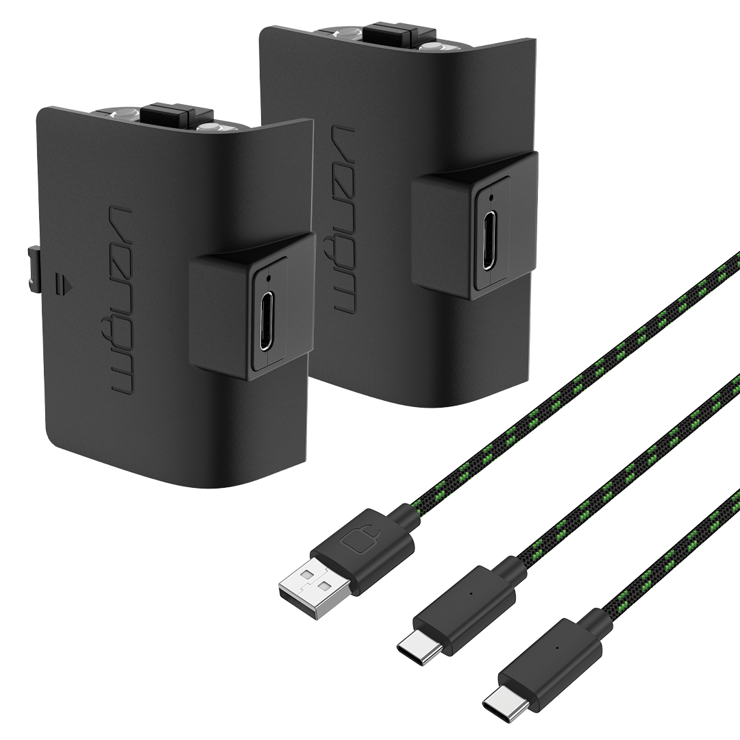 Venom High Capacity 1100mAh Rechargeable Battery Twin Pack - Black (Xbox X/S)