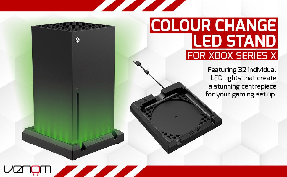 Venom Multi-Colour LED Light-up Console Stand (Xbox Series X)