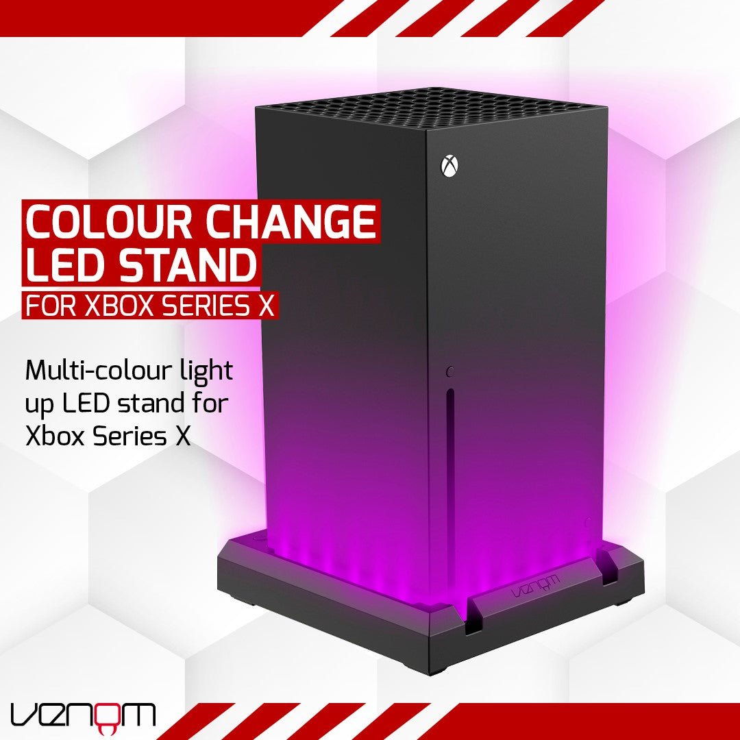 Venom Multi-Colour LED Light-up Console Stand (Xbox Series X)