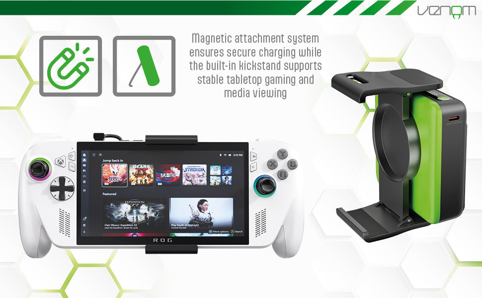 Venom Power Case for ASUS ROG Xbox Ally & Xbox Ally X with 20,000mAh Power Bank