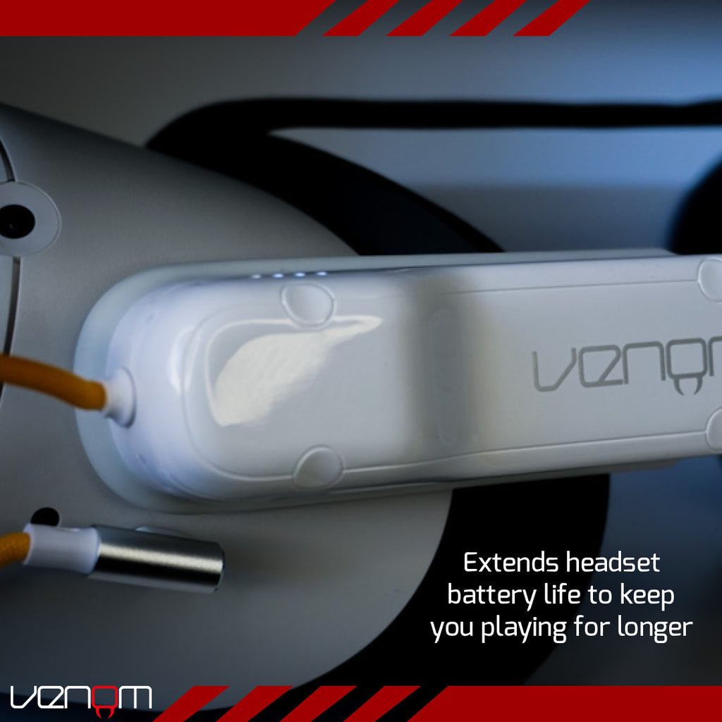 Venom Meta Quest 2 Headset 3350mAh Clip-On Power Bank VS4205