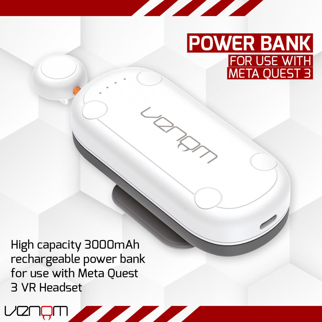 Venom Power Bank for Meta Quest 3 and 3S VR Headset