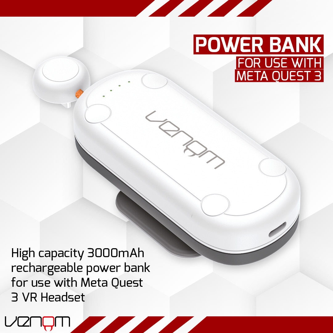 Venom Power Bank for Meta Quest 3 and 3S VR Headset