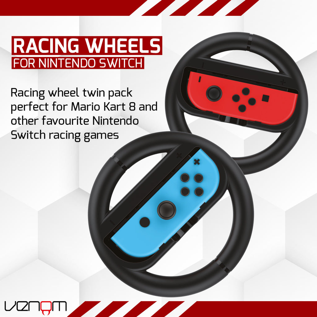 Venom Switch Racing Wheel Twin Pack (Nintendo Switch)
