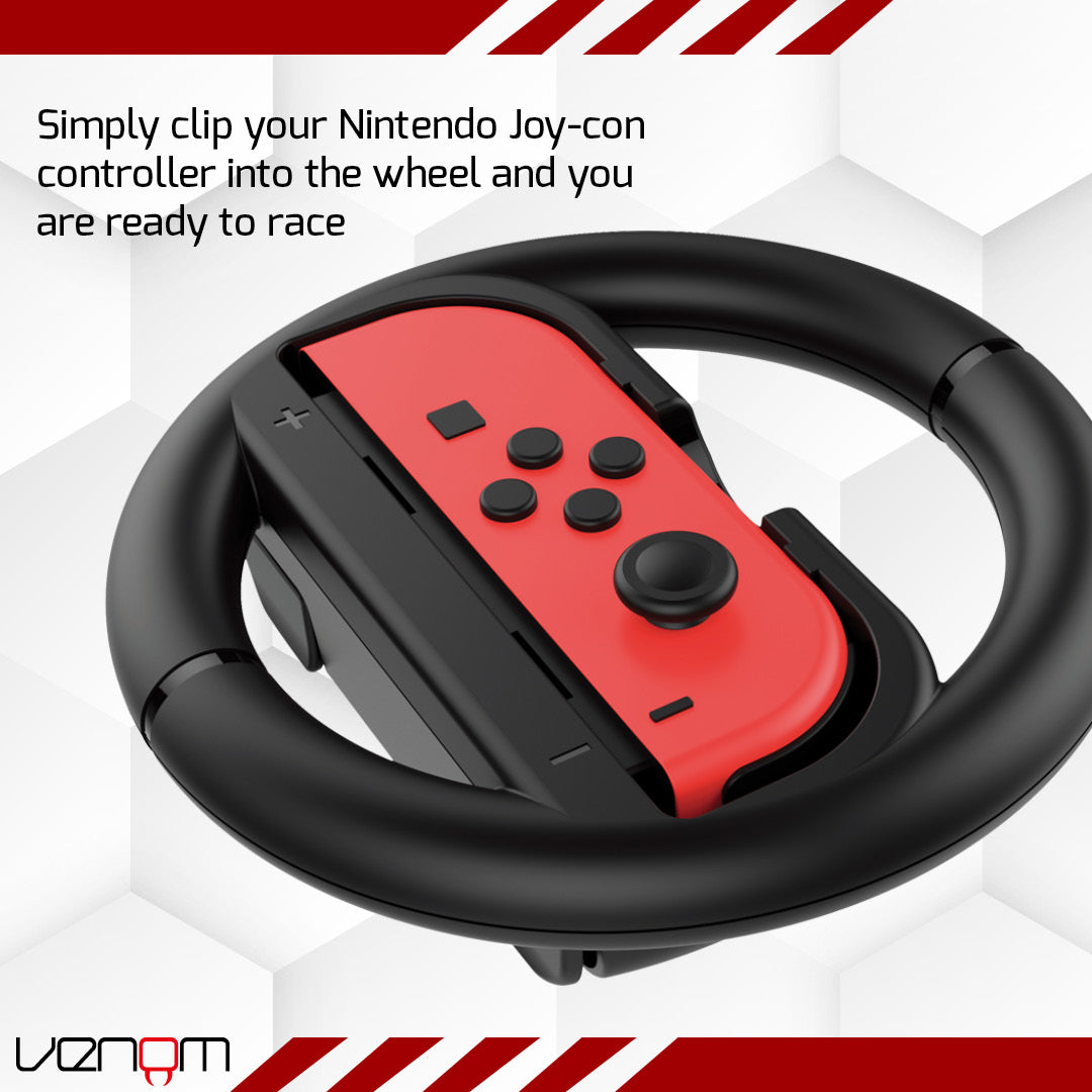 Venom Switch Racing Wheel Twin Pack (Nintendo Switch)