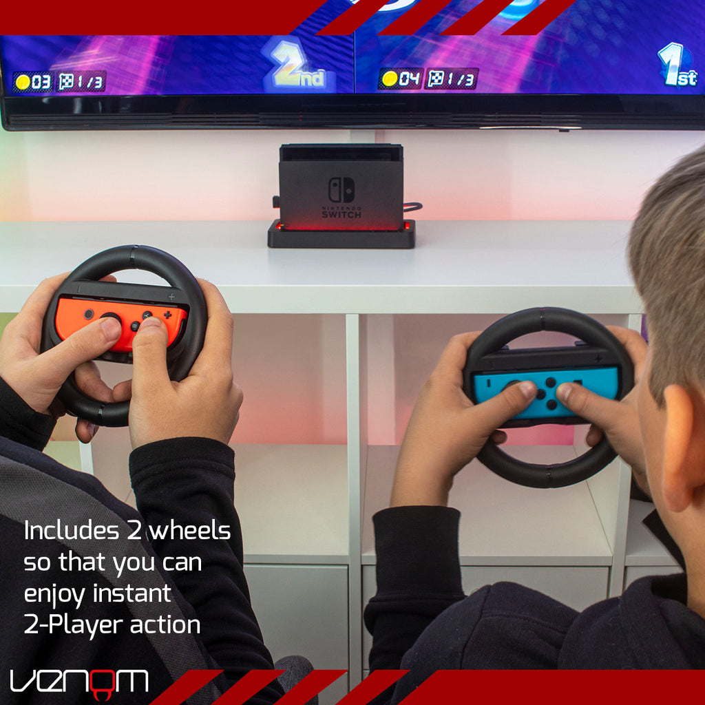Venom Switch Racing Wheel Twin Pack (Nintendo Switch)