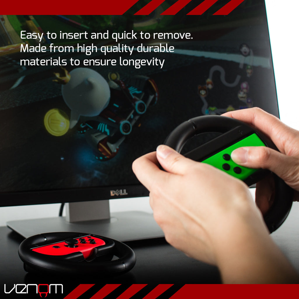 Venom Switch Racing Wheel Twin Pack (Nintendo Switch)