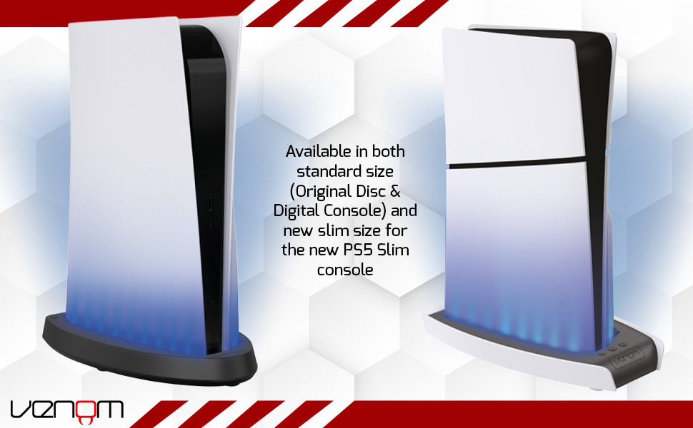 Venom Color Change LED RGB Stand for PS5 Slim VS5019