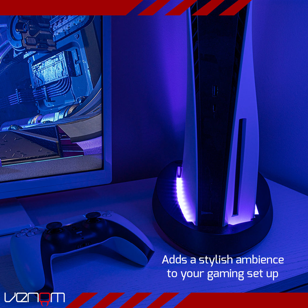 Venom Color Change LED RGB Stand for PS5 Slim VS5019