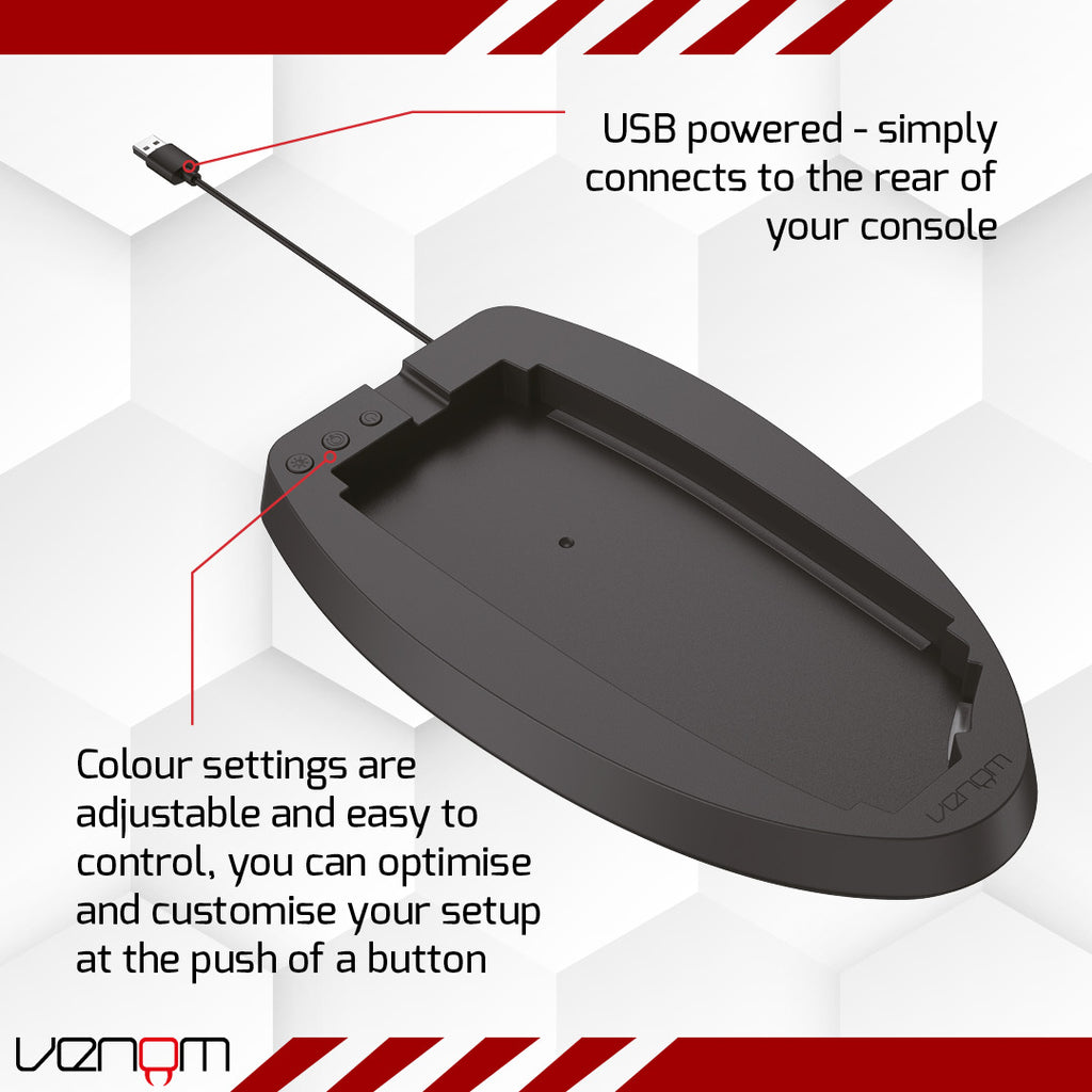 Venom Color Change LED RGB Stand for PS5 VS5005