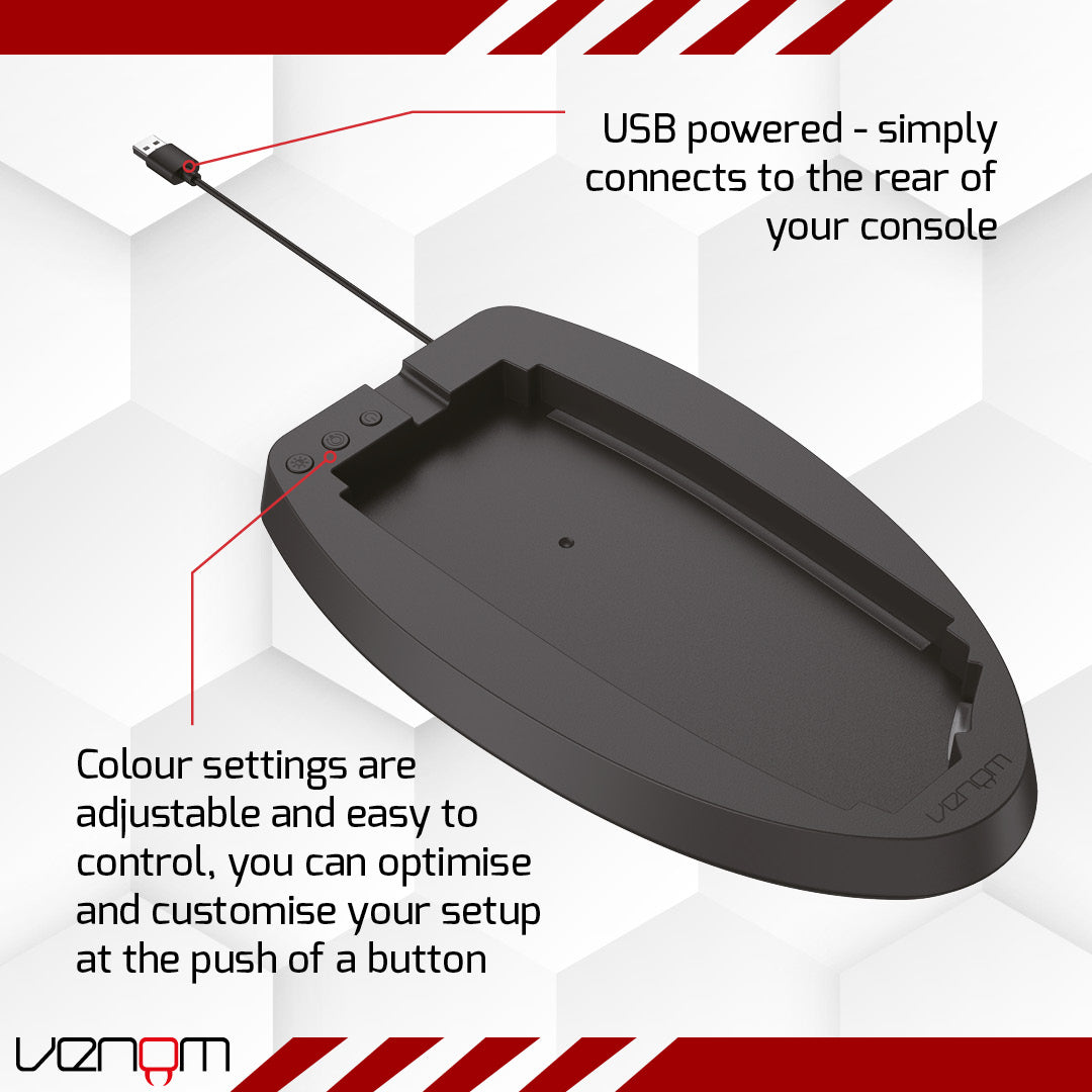 Venom Color Change LED RGB Stand for PS5 VS5005